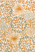 Tappeto floreale per esterni 60x90 cm design arancione