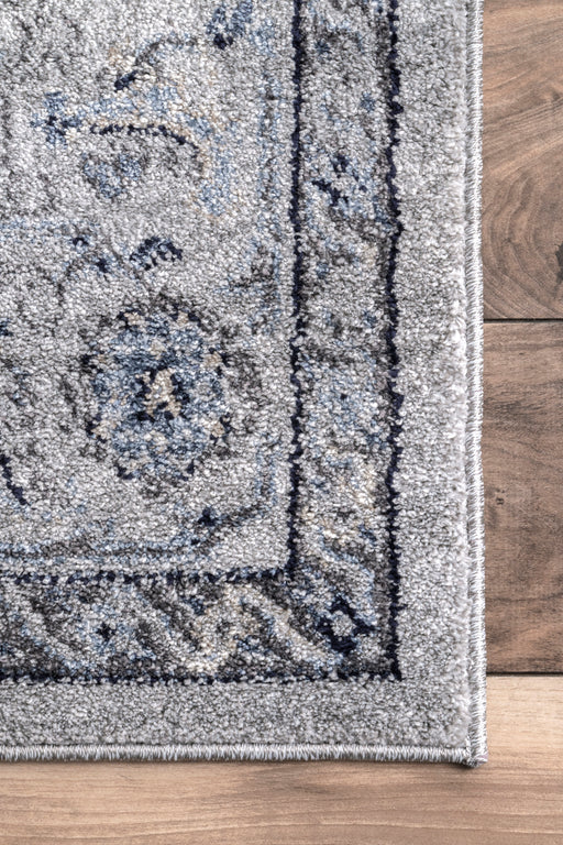 Floral Pattern Area Rug 120x180 cm Grey