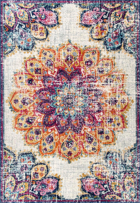 Floral Pattern Area Rug Multicolor 160x230 cm