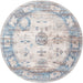 Floral Pattern Rug in Light Blue for Home Decor