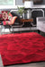 Floral Patterned Area Rug in Red