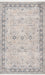 Floral Patterned Light Grey Area Rug for Home Decor