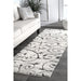 Floral Vines Area Rug 160cm Soft Cream Design