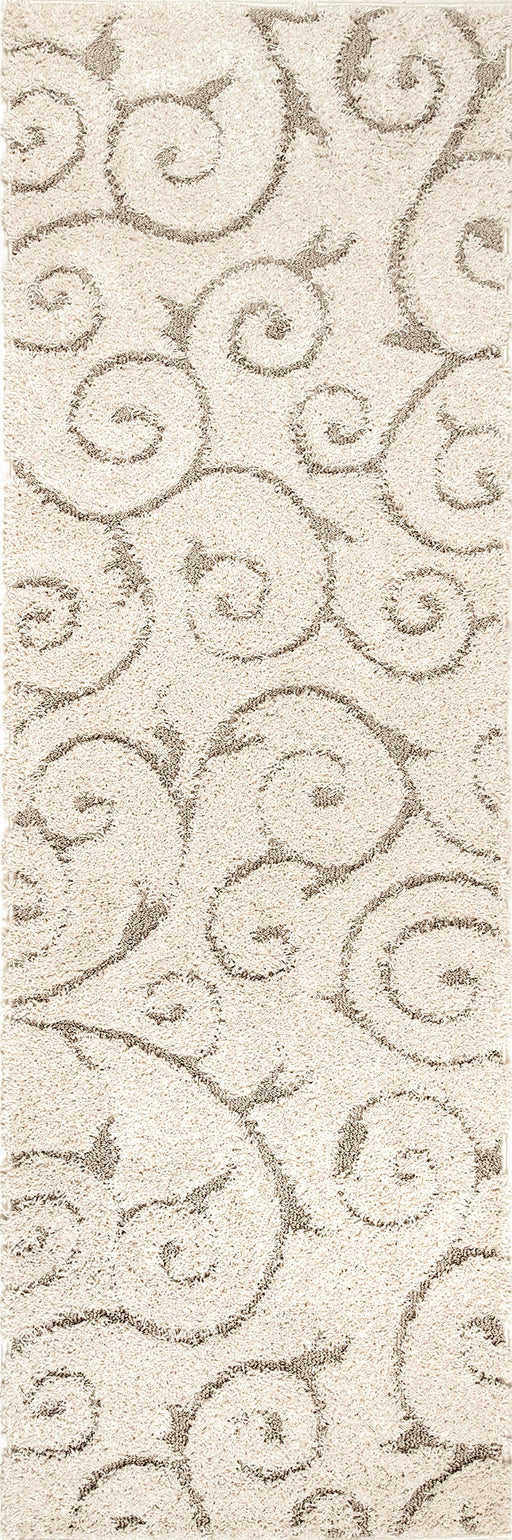 Floral Vines Area Rug 160x230 cm Cream