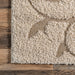 Floral Vines Area Rug in Cream