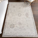 Floral Washable Area Rug 120x180 cm Taupe Color