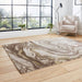 Florence 50031 Modern Abstract Metallic Marble Distressed Textured High-Density Soft Beige/Brown/Gold Rug