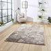 Florence 50032 Modern Abstract Metallic Alabaster Distressed Textured High-Density Soft Beige/Brown/Silver Rug