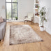 Florence 50035 Modern Abstract Metallic Distressed Textured High-Density Soft Beige/Brown Rug