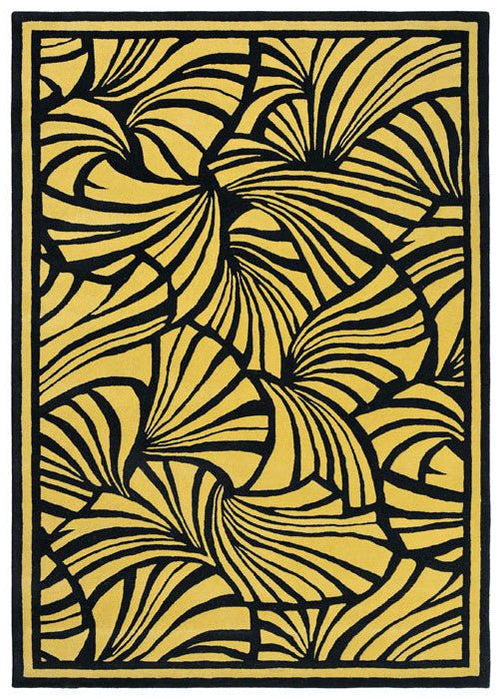 Florence Broadhurst Japanese Fans Gold 039305 Rug