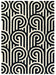 Florence Broadhurst Turnabouts Black 039205 Rug