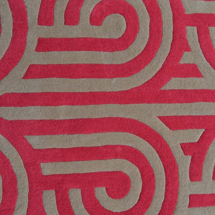 Florence Broadhurst Turnabouts Claret 039200 Rug