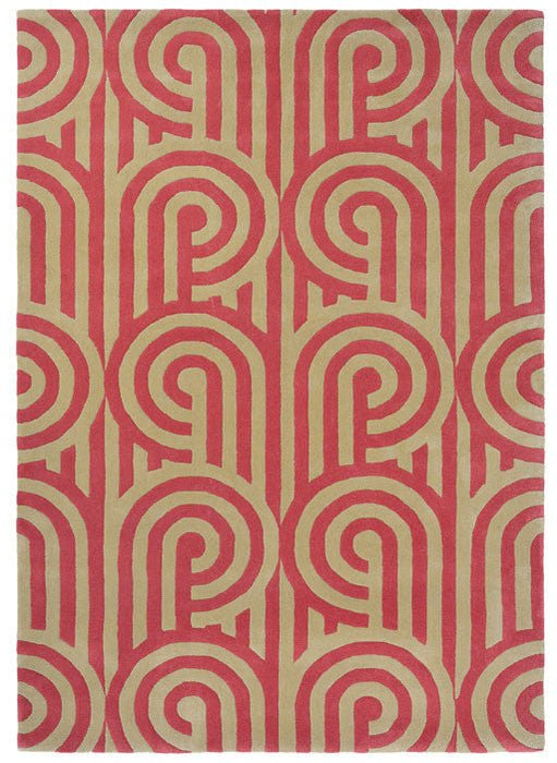 Florence Broadhurst Turnabouts Claret 039200 Rug