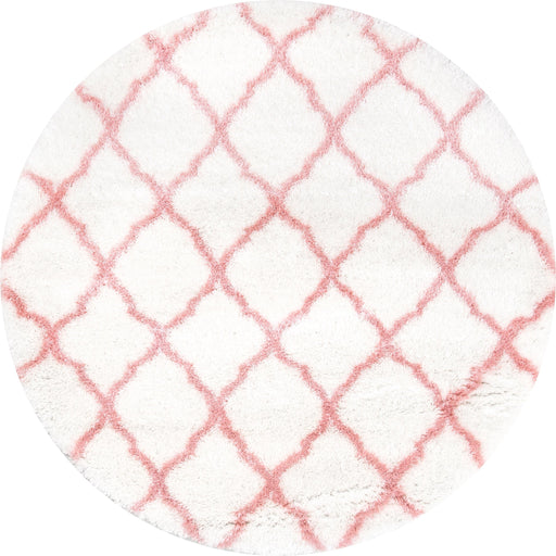 Fluffy Baby Pink Shag Area Rug 120x180 cm