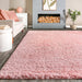 Fluffy Baby Pink Shag Rug for Nursery and Kids Room