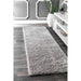 Fluffy Shag Rug for Kids Bedroom in Silver 120x180 cm