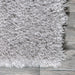 Fluffy Shag Rug for Kids Bedroom in Silver 120x180 cm