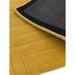 Form Modern Geometric Plain Linear High-Density Heavyweight Hand Carved Wool 3D Hi-Low Ridged Ochre Rug