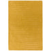 Form Modern Geometric Plain Linear High-Density Heavyweight Hand Carved Wool 3D Hi-Low Ridged Ochre Rug