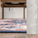 Francesca Washable Navy Area Rug for Busy Homes