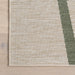 Frankie Zen Lined Rug for Indoor and Outdoor Use Green 150x240 cm