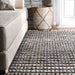 Freckled Stripes Tassel Area Rug 160x230 cm Grey