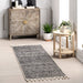 Freckled Stripes Tassel Area Rug 160x230 cm Grey