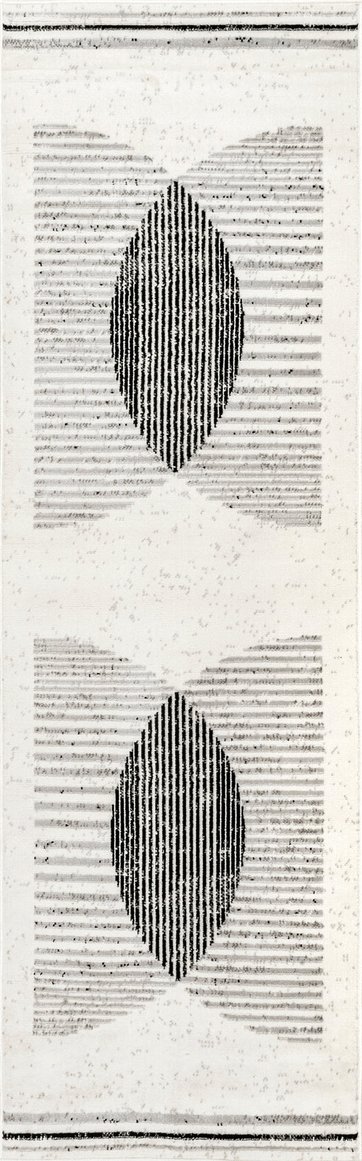 Freya Grey Abstract Eclipse Area Rug 140x200 cm