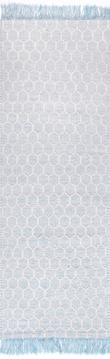 Tappeto con frange Baby Blue 120x180 cm