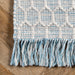 Tappeto con frange Baby Blue 160x230 cm