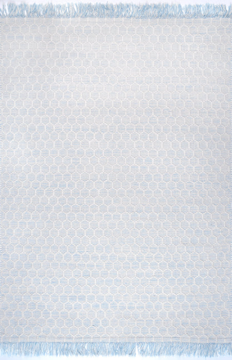 Tappeto con frange Baby Blue 160x230 cm