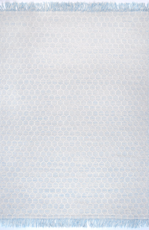 Tappeto con frange Baby Blue 160x230 cm