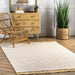 Tappeto Beige con Frange 120x180 cm