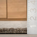 Tappeto in misto lana beige con frange, 160x230 cm