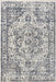 Fringed Blue Medallion Area Rug 160x230 cm