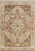 Fringed Brown Medallion Area Rug 120x180 cm