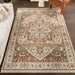 Fringed Brown Medallion Area Rug 120x180 cm