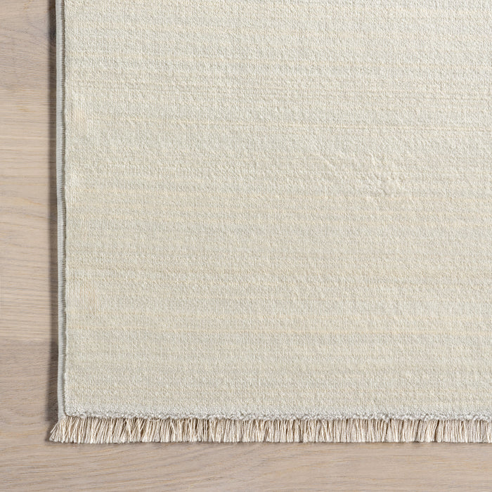 Fringed Cream Area Rug 160x230 cm