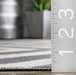 Fringed Grey Indoor Outdoor Area Rug 152 x 244 cm