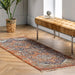 Fringed Medallion Area Rug in Rust 160 cm