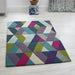 Funk Chevron Blue Green Rug