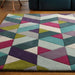 Funk Chevron Blue Green Rug