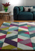 Funk Chevron Blue Green Rug