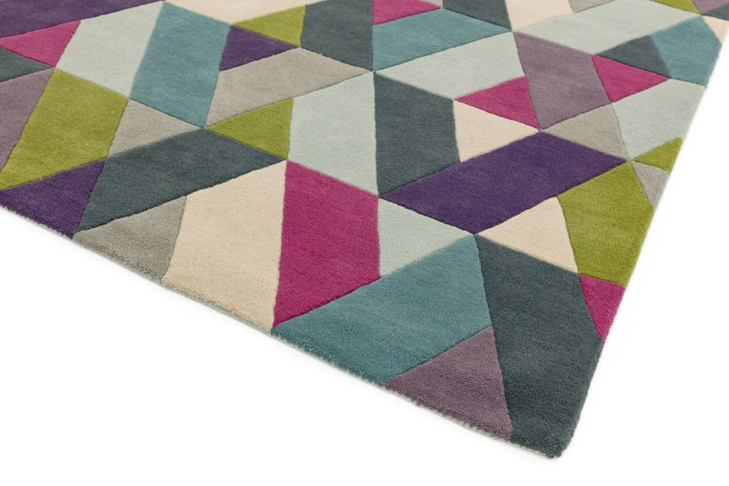 Funk Chevron Blue Green Rug