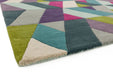 Funk Chevron Blue Green Rug