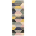 Funk Honeycomb Modern Geometric High-Density Heavyweight Hand-Woven Wool Pastel Multicolour Rug