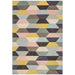 Funk Honeycomb Modern Geometric High-Density Heavyweight Hand-Woven Wool Pastel Multicolour Rug