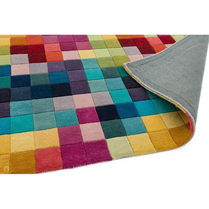 Funk Modern Geometric High-Density Heavyweight Hand-Woven Wool Multicolour Rug