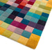 Funk Modern Geometric High-Density Heavyweight Hand-Woven Wool Multicolour Rug