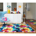 Funk Modern Geometric High-Density Heavyweight Hand-Woven Wool Multicolour Rug